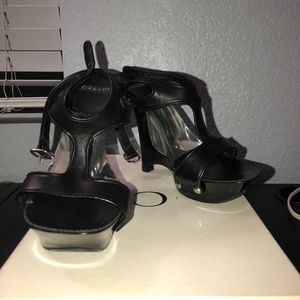 Casadei Black Wedges